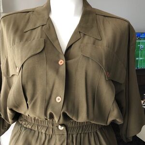 ET AL by Ronnie Rosado Dress, Olive sz 14